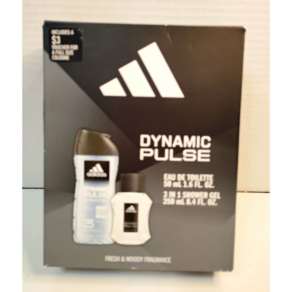 adidas Dynamic Pulse Woody EDT Spray Gift Set 1.6 fl oz + 8.4 fl oz